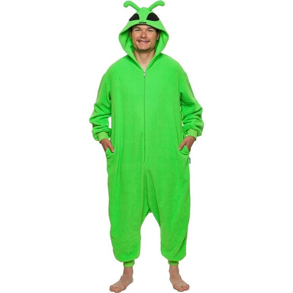 Green Hooded Men's Onesie